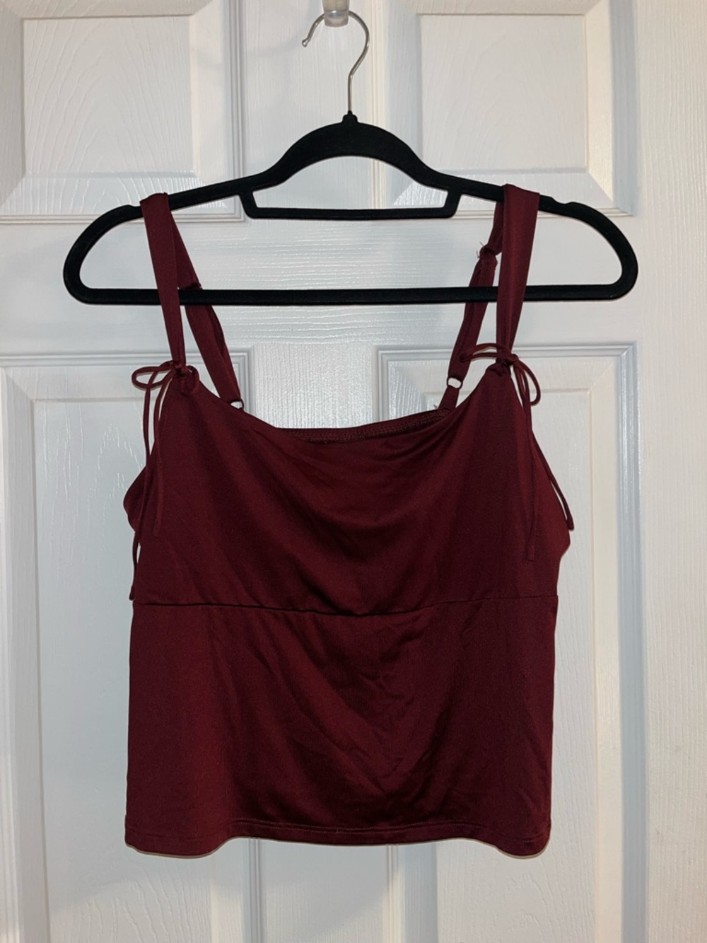 Maroon Tie-Strap Camisole